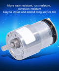 12V DC Gear Motor with Encoder Micro Geared Motor for Forward and Reverse Motion 20 RPM shown on blue background