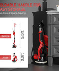 Folded Drywall Sander Upgrade For DIY Home Projects With 8 Amp Motor, 7 Speed Settings 800 To 1800 RPM, 5.5 to 2.2 ft.