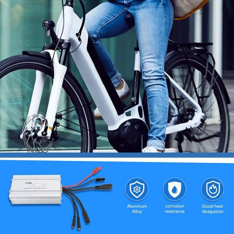 30A Brushless Motor Controller For 1000W Ebike Upgrade, Waterproof Square Wave Controller For Stable Speed, Precise Braking And Smooth Steering, Easy Install Mod Kit For Electric Bikes