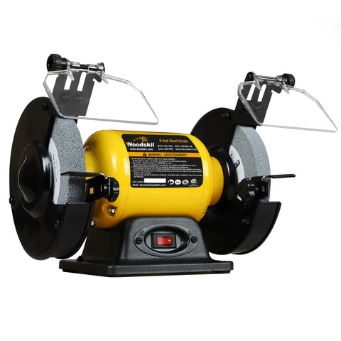 High Speed Bench Grinder With Half HP Two Point Eight Amp Motor 3450 RPM Six Inch Wheel CSA Listed Table Grinder For Knife And Tool Sharpening