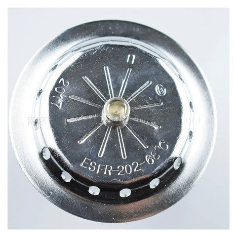 Close-up of Kickass Heavy Duty Esfr Fire Sprinkler Head With Slick Fast Response K202 High Flow Dn20mm, copper design detail.