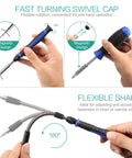 Flexible shaft and magnetic design of 172 In 1 Magnetic Precision Screwdriver Kit With 156 Bits for electronics repair