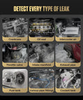 Image showing Pro Grade EVAP Smoke Tester For Cars With Built In Air Pump 12V Vacuum Diagnostic Tool detecting various leaks
