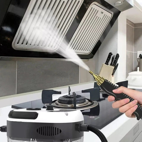 Handheld Steam Cleaner With Extended Nozzle, 2500W 3BAR High Pressure, Fast Heating, 110V cleaning kitchen stove vent