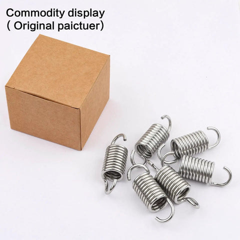 Heavy Duty Replacement Furniture Springs For Couch And Recliner Sofa Bed Repair, 2 Inch Tight Steel Coils, 6 Pack displayed with a cardboard box.