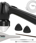 Electric Spice Grinder For One Handed Use USB Rechargeable Mini Grinder shown with accessories and USB cable