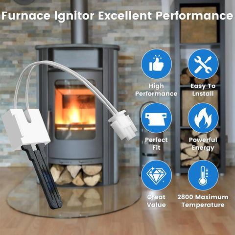 Top Tier Gas Stove Igniter And Flame Sensor Assembly For Rapid Furnace Starter Swap Reliable Home Cooking Boost Fast Heat Generation And Zero Headache Appliance Repair Solution Forever