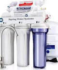 Six Stage Alkaline Reverse Osmosis System With PH Plus Remineralization, 75 GPD Under Sink Water Filter, NSF Certified.