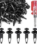 100 PC ATV Fastener Kit For Yamaha Grizzly And Rhino, Push Retainer Clips and screwdriver set