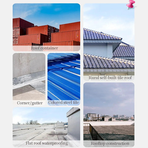 Tough As Nails Bitumen Waterproof Tape With Sturdy Aluminum Foil Backing For Foolproof Rooftop Leak Fixes And Pro Grade Flashing Sealant Roll in use on various roofing types.