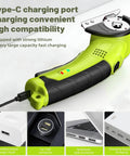 Cordless Electric Scissors For Cardboard Fabric Leather And Carpet With Two Blades Safety Lock And Storage Case Awesome For DIY Crafts And Packaging Versatile For Sewing Crafting And Packaging Tasks with charging options