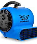 Beast Mode Air Mover Blower Fan One Half HP 2500 CFM Fast Carpet Drying, blue with 3 speed settings, four angles, stackable