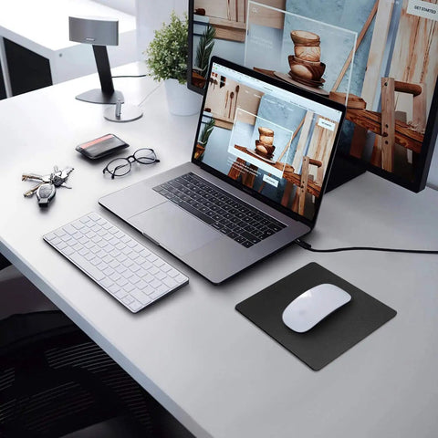 Ultra Smooth Premium Textured Mouse Pad 8.0 By 7.5 Inch With Non Slip Rubber Base Fully Washable Fade Resistant For Office And Home