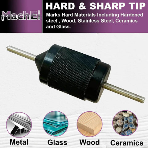 Steel Universal Punch Set Pro Grade Hardened Alloy Punch Pins And Mild Steel Body for precise marking and hole transfer on surfaces.