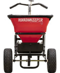 Front view of Grounds Keeper All Season Walk Behind Spreader For Seed Fertilizer And Winter Salt With 100 Lb Hopper Capacity