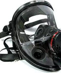 Small Full Facepiece Silicone Respirator NIOSH Approved with durable seal and wide view, compatible with filters, PAPR ready.