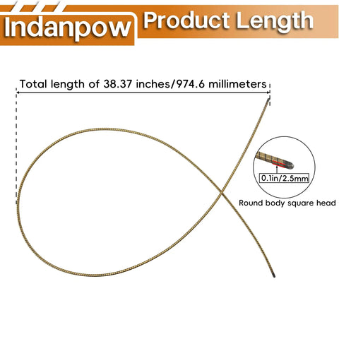 Two Pack Drive Shafts For Rotary Tool Extension Shaft Flexible Inner Core 2610914543 Replacement Parts product length