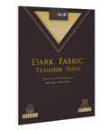 Inkjet Printable Iron On Heat Transfer Paper For Dark Fabrics 20 Sheets 8.5x11 Inches packaging