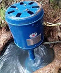 Micro Hydro Generator Turbine for River Flow With Axial Design installed in a flowing river for off-grid power