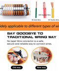 Must Have DIN Rail Terminal Blocks Kit With 20 Universal Compact Connectors showing compatibility with various wire types