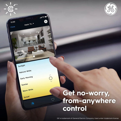 Smart LED A19 Light Bulbs 4 Pack With Tunable White Bluetooth And WiFi Connectivity Works With Alexa And Google Home control app
