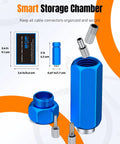 Bike Internal Cable Routing Tool Kit With Hydraulic Hose Cutter For DIY Setup, parts displayed including storage chamber