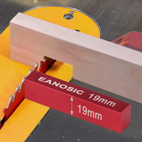 Metric Setup Blocks Height Gauge Set 15 Piece Pro Grade Precision Aluminum Setup Bars for table saw with laser engraved markings