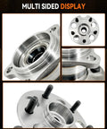 Rear Wheel Bearing Hub Assembly 2 Pack For Toyota Highlander 2004 To 2013 Venza 2009 To 2016 Lexus RX330 2004 To 2006 RX350 2007 To 2009 RX400h 2006 To 2008 AWD 5 Lug With ABS Direct Fit Easy Install, multi-angle view