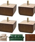 Get The Whole Crew Impressed With These Legit 2 Inch Square Wood Replacement Sofa Legs And Bed Feet Set Of 4 In Dark Brown Finish Including Every Piece Of Hardware For Zero Stress Setup And A Total Room Glow Up.