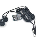 Waterproof 2 Pack JSN-SR04T Ultrasonic Sensor Module For Arduino with cables, integrated transducer, ideal for outdoor use.