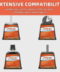 Set of 4 Stackable RV Leveling Blocks, 6000 lbs load rating, polypropylene material for stabilizing trailers and campers.