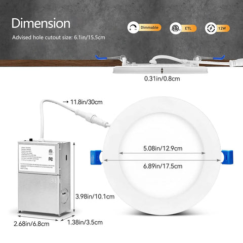 Top Shelf 6 Inch Led Recessed Lighting With Night Light Dimmable Ceiling Downlights 12 Pack 2000K Warm Amber Glow Sync Switch Control Zero Flicker Smooth Dimming Total Game Changer Upgrade