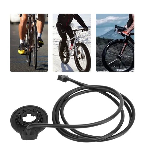 High Sensitivity Left Side Pedal Assist Sensor PAS for Electric Bikes With SM Connector 36V 48V Compatibility in black
