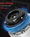 Built Like A Tank AC Compressor With Clutch for Chevy Suburban Tahoe, showing the black pulley and synthetic fluid details.