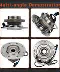Front Wheel Hub And Bearing Assembly For Chevy And GMC 8 Lug 4x4 SUVs With ABS Fits K1500 K2500 Suburban And K3500 1995 1996 1997