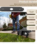 Two Pack 8 Inch Reversible Heavy Duty Hardened Steel Edger Blade For Expand It System Compatible With Ryobi UT50500 UT15518 RY15518 RYEDG11 P2310 P2300B Tough As Nails Replacement Edger Blade showing installed use in garden