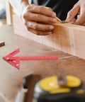 Dead On Aluminum Center Scriber Marking Gauge Wheel For Slick Woodworking Line Scribing And 45 Degree Angle Layouts In Professional Carpentry Workshops on wood.