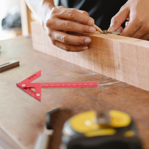 Dead On Aluminum Center Scriber Marking Gauge Wheel For Slick Woodworking Line Scribing And 45 Degree Angle Layouts In Professional Carpentry Workshops on wood.