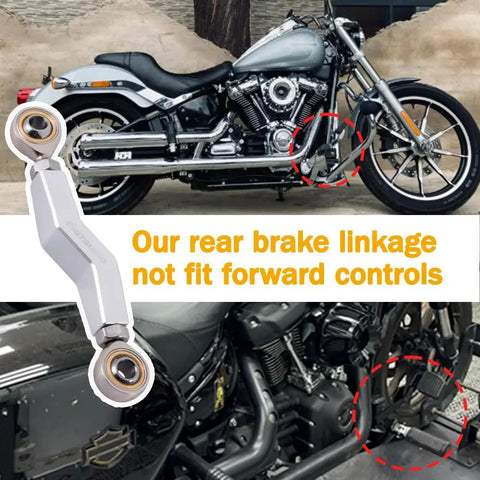 Extended Brake Shift Lever Kit With Linkage For 2018 And Up M8 Harley Softail Low Rider S And Street Bob on Harley Softail rear brake pedal linkage