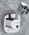 360 Degree Swivel Shower Head Holder With Strong Suction Cup, 10 Kg Load Capacity, Tool Free Installation, Silver, mounted on wall