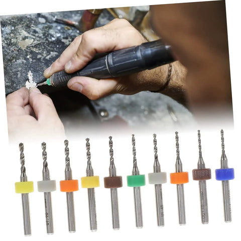 Hands using tool from 30 Piece Tiny Drill Bits For Jewelry Making And PCB Engraving Tungsten Steel Micro Drill Bit Set