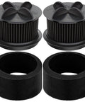 Replacement Filter Kit For Bissell Style 9 10 12 And PowerForce Bagless Vacuums Includes 2 Pack Outer Foam And Inner Filters