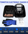 Six Channel Chassis Ear Auto Engine Noise Detector With Sound And Light Sync Pro Level kit with sensors and headphones in case.