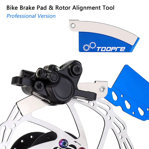 Bicycle Disc Brake Pad And Rotor Alignment Tool For Road And Mountain Bikes Beefed Up Pro Version CNC Machined Aluminum Alloy