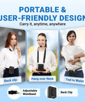 Different wearable options for Wireless Microphone Headset Beast 15W Megaphone Speaker And Bluetooth Mic Personal PA System