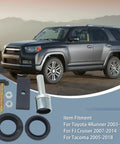 Toyota 8 Inch Clamshell CV Axle Bearing Puller Seal Kit next to a Toyota 4Runner for 4Runner 2003-2018 FJ Cruiser 2007-2014 Tacoma 2005-2018