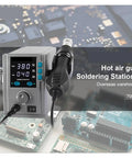 Beefy 700W Soldering Station With Hot Air Gun LED Display And Precise Temperature Control on PCB Circuit Boards