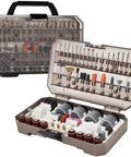 321 Piece Rotary Tool Bits Set For Compatibility With A Wide Range Of Projects Including Grinding Sanding Carving Polishing And Cutting