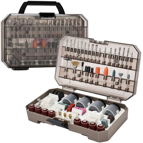 321 Piece Rotary Tool Bits Set For Compatibility With A Wide Range Of Projects Including Grinding Sanding Carving Polishing And Cutting