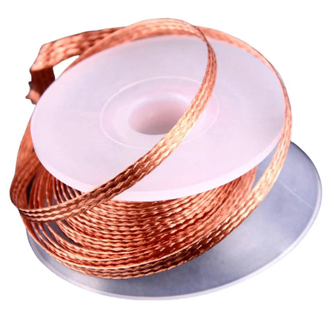 Desoldering Wick Set With Flux Wick Braids For PCB Repair And Keyboard Switches 10 Ft Length 2 mm Width Pro Grade